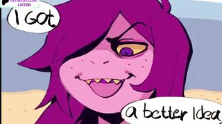 FUTA FUR BANG ON THE BECH SO MUCH CUM - SHEMALE HENTAI YIFF ANIMATION