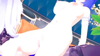 Ebony Swan x Yelan Futanari Comics - Honkai Star Rail