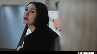 Real Life Shemale hentai Creampie - Nasty Brunette hair Hotty Seduces T-girl Trans Tg Teacher At School