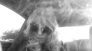 MRS. ROMAN DRIVING AND SMOKIN' LENGTHY VS120 MENTHOLS -- COME RIDE WITH ME!!