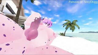 Preggo Fur Shemale hentai Jerks off to her Chat