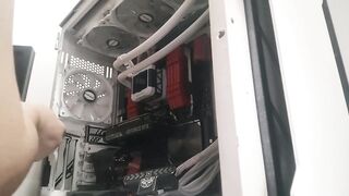 Nerdy Gamer Angel Gets an xmas gift and Shoves 2 GPUs in her Giant Box_uncensored_full.mp4