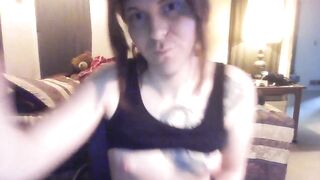 TRANS BEAUTY CHICK BLOSSOM SHOWS HER CUTE LITTLE BREASTS