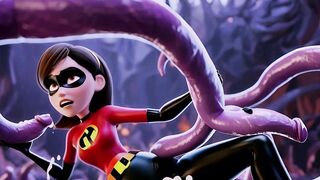 Superhero Ladyboy on a Bawdy Mission – Stuffed with Knobs in Each Gap & Double Penetration