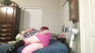 Trans Cutie Ignores U During the time that Her Vibrating Ass Plug is in