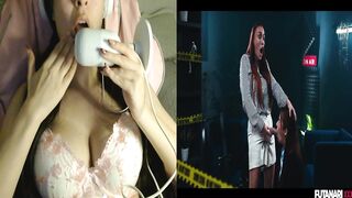 FUTANARI T-GIRL React- Reacting to Hawt Tgirl Getting her Shlong Suck