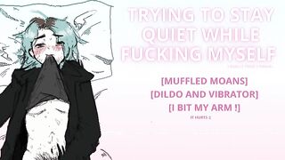 [‍] TRYING TO STAY QUIET DURING THE TIME THAT BANGING MYSELF [Muffled Groans] [Sex tool And Sex tool]