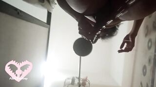 POV: Nude Trans hotty peeing over your face