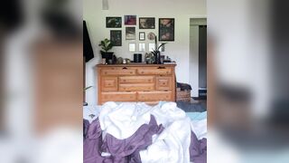 Grinding my snatch into the daybed until I cum-Butch, FTM, Muscles, Tattoos