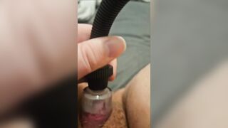 Micro dong jerking off