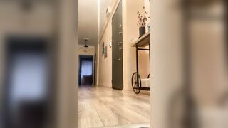 I showed the pizza delivery chap my weenie as a tip (braless)