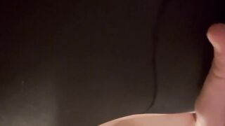 Uncut amateur trans female toy masturbation and pee play