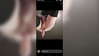 Trans sweethearts sprays cum with intensive hands free climax from bang machine.