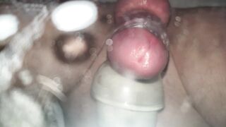 Cute Transsexual Cumming From Hitachi Vibe