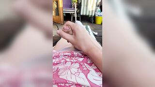 Creamy Femboy Cum Outdoors POV