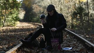 Enby in haunch-highs reads u greater amount Derrida (Specters of Marx, SFW)