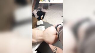 begging for a breeding POV dommy mamma bangs tiny transsexual handheld