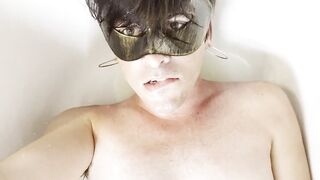 urinate baths for trans princess - drinking pee from her large weenie