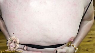 Trans Floozy deepthroats large jock and swallows cum - prettyboi2000x