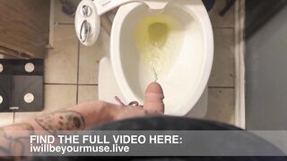 Slow Motion POV Packer Water closet Piddle