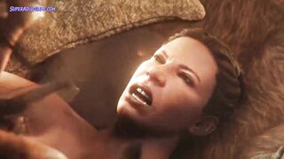 Lara Croft Getting Destroyed By A Biggest Shemale hentai Weenie - CG Realistic Uncensored