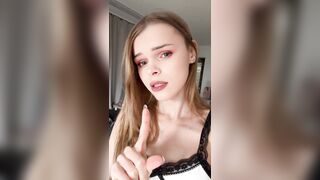 cute and white youthful trans awaiting for u to cum and give her a facial