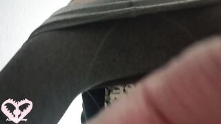 POV: Diapered Transgirl sits and wets her diaper on top of your face