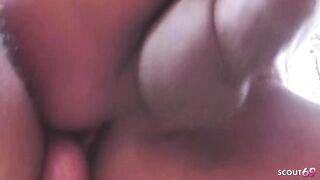 Latin Ladyboy Antonia Drilled Anally Outdoors in the Woods