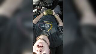 Recent Trans Chap Boy Groaning ASMR (Car Cum)