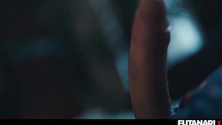 Tranny Grows Futanari Dick - Solo T-girl Prostate Climax With Loads of CUM