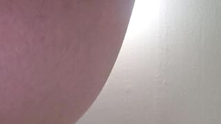 Trans cutie takes KNOTTED sex tool untill large CUM DISCHARGED!!