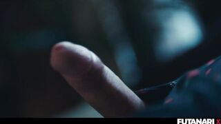 Tranny Grows Futanari Jock - Solo Transsexual Prostate Climax With Loads of CUM