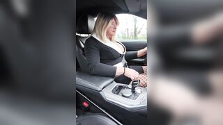 Hot Crossdresser kellycd2022 enjoying a ride out in hawt ebony fishnets and heels