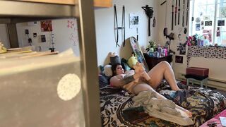 SPYING ON YOUR TRANS STEP-SISTER