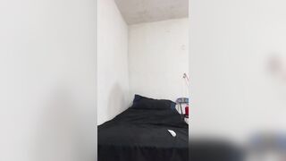 Trans bebe hawt at night alone with a large sextoy