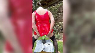 cd kassy54 large bottle in butt outdoors