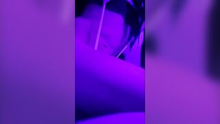 105lb floozy showing off fresh cow underware a fan got and getting lascivious