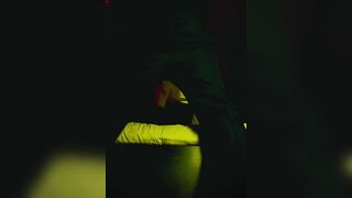 Ebony sissy cum wench ball drainer 6