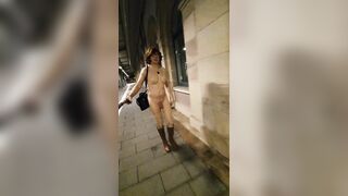 Alone and stripped at the educate station and in the town