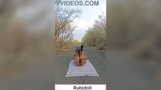 Chapter 9 - Screwing With A 23cm Vibrator On The Road Like A Nymphomaniac Slut.