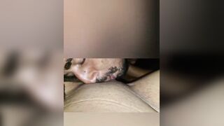 Enjoying myself in the trans dude's vagina.