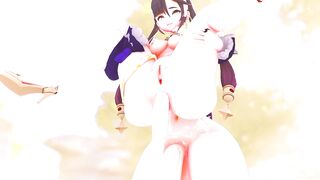 SHEMALE HENTAI Fischl Dominates Mona - Genshin Impact