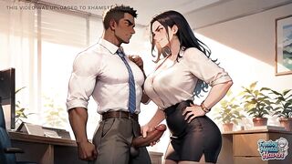 A Luxurious Transvestite Fills the Office with Her Ass Goodness in an Excellent Femboy Porn Debut!