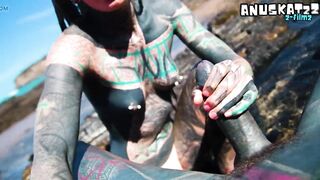 Public Beach POV Oral sex – Sunny & Ribald Outdoor Pleasure