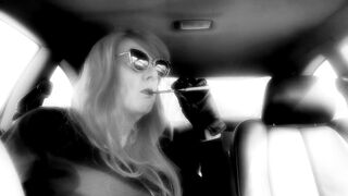 I AWAIT FOR U --- LENGTHY CIGARETTE SMOKNG IN A HOLDER