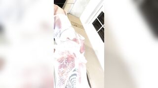 Hot Transsexual White Underware Stocking Showing His Butt