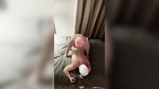 Hawt LARGE BREASTS Trans Hotty bang hard SHY Chap. No cock rubber bareback anal