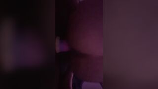 Intersex chick rides knotted toy