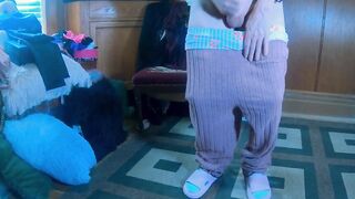 Daphne in Cute Pjs and Undies Close up Spunk flow at Your Face