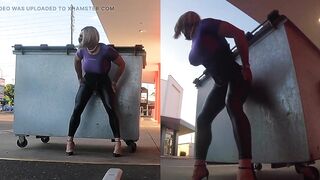 Muscle Bitch Undressed and Banged in Public